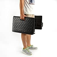 2 Rampas de Goma para Bordillos- Rampa para Silla de Ruedas Coche Caravana Remolque